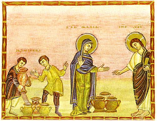 Jezus na weselu w Kanie Galilejskiej, CC-0