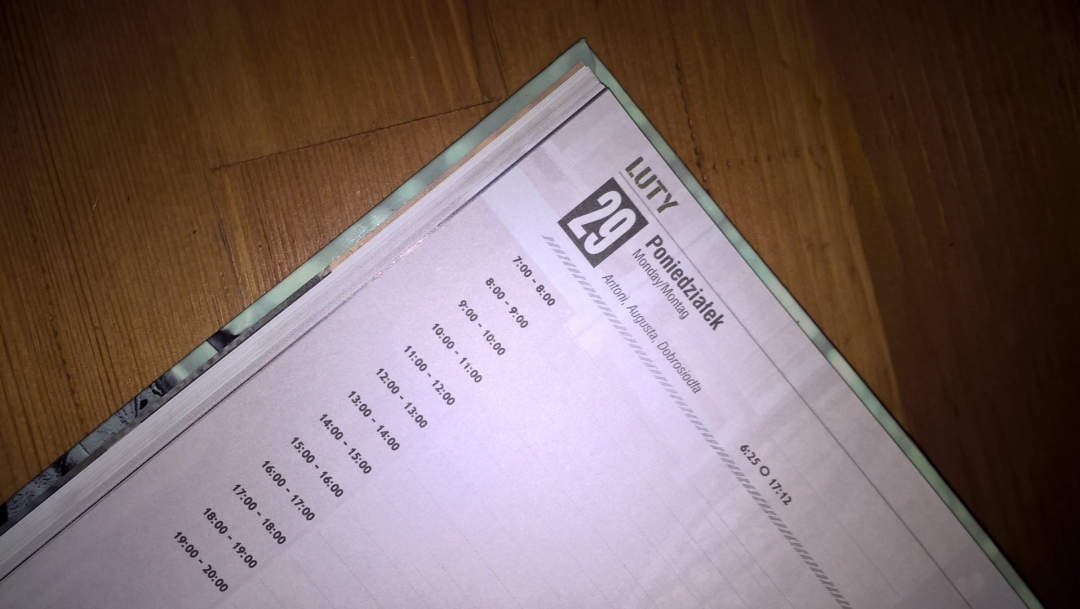 dzisiaj jest dobra okazja do przeglądu swojego życia